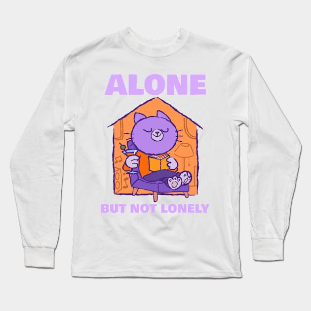 Alone but not lonely Long Sleeve T-Shirt by Mota